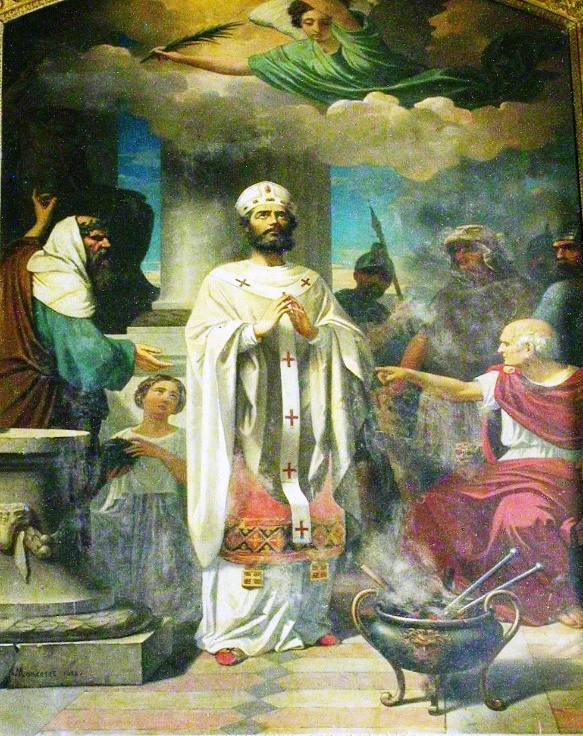 Ceci se passa le 11 mai 257. C’est pourquoi la fête religieuse traditionnelle est le 11 mai.